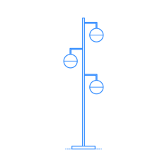 Furniture Floor Lamps Orbs Floor Lamp Sketch Svg Vector, Free Vectors File